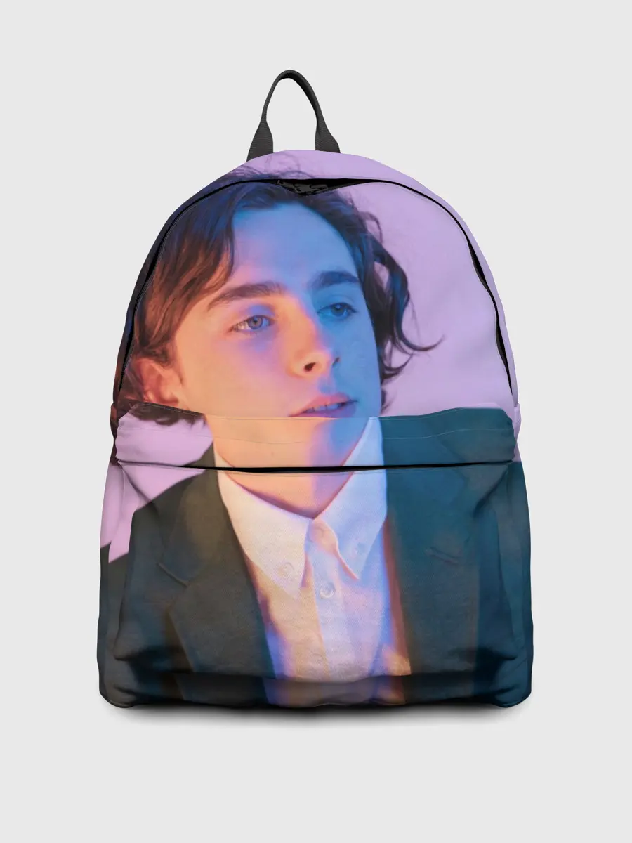 Рюкзак джинсовый / Timothee Chalamet розовый градиент