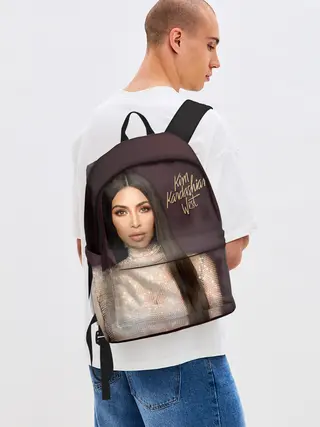 Рюкзак джинсовый / Ким Кардашьян