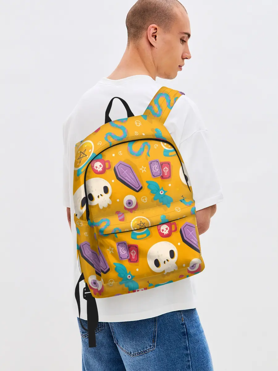 Рюкзак джинсовый / Весенний Хэллоуин