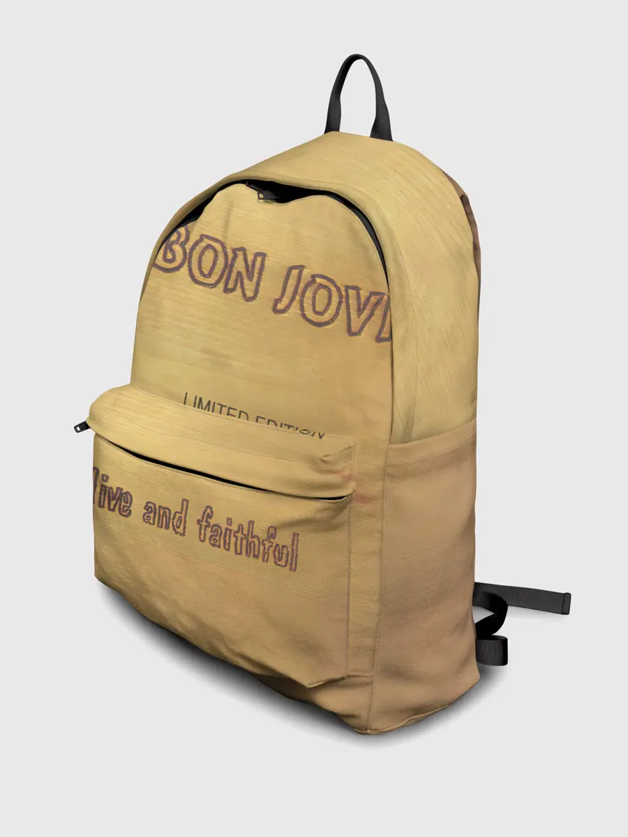Рюкзак джинсовый / Live and Faithful - Bon Jovi