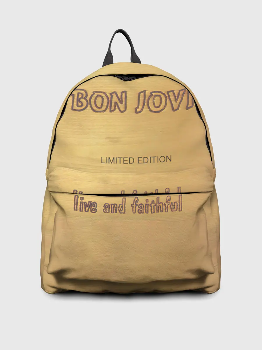 Рюкзак джинсовый / Live and Faithful - Bon Jovi