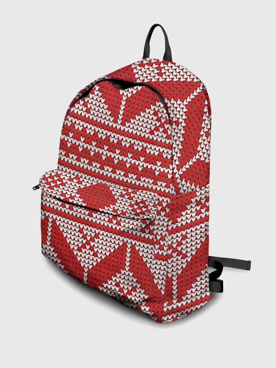 Рюкзак джинсовый / Вязаный рисунок