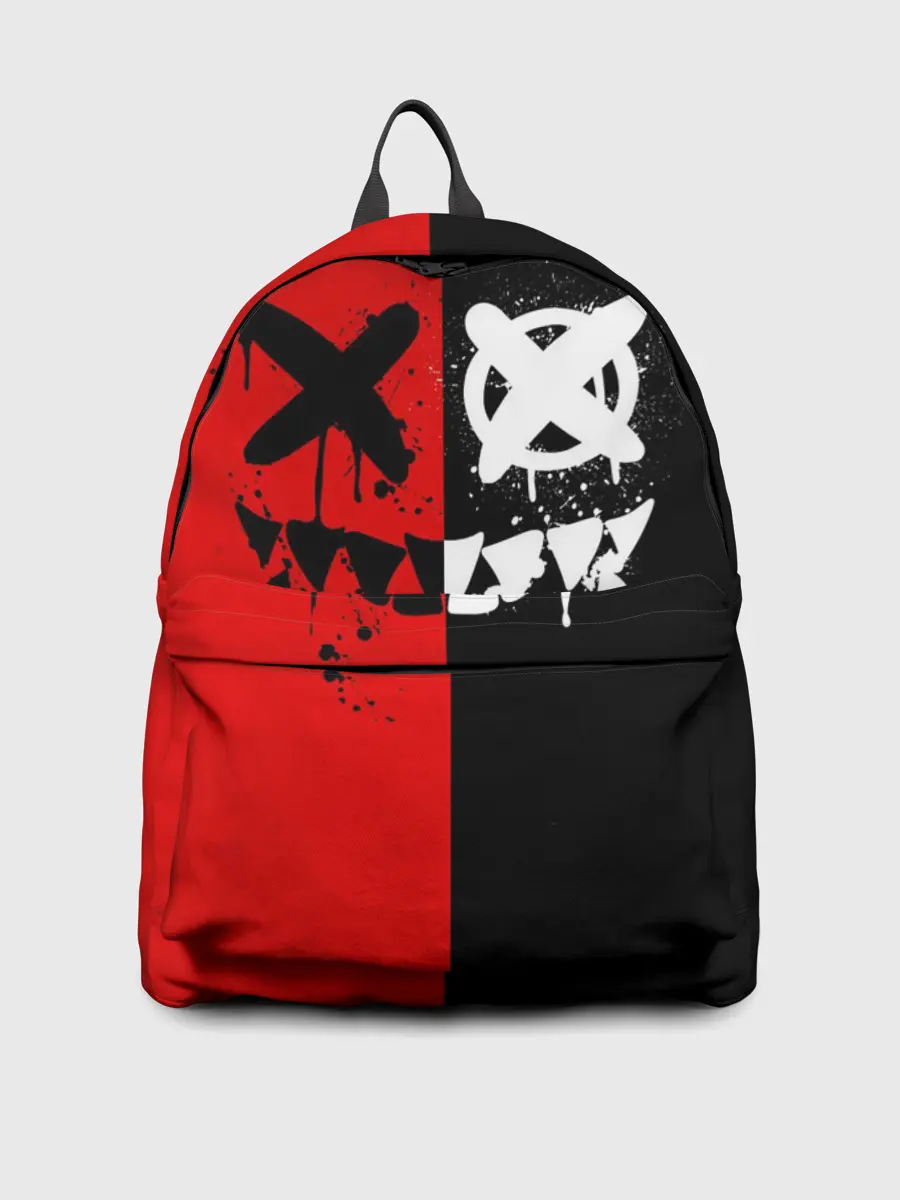 Рюкзак джинсовый / Smail Black and red