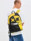 Рюкзак джинсовый / Yellow and Black Emoji