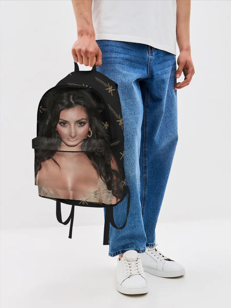Рюкзак джинсовый / Ким Кардашьян