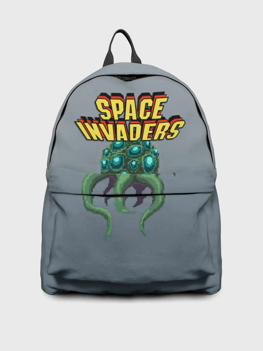 Рюкзак джинсовый / Space Invaders | Old game