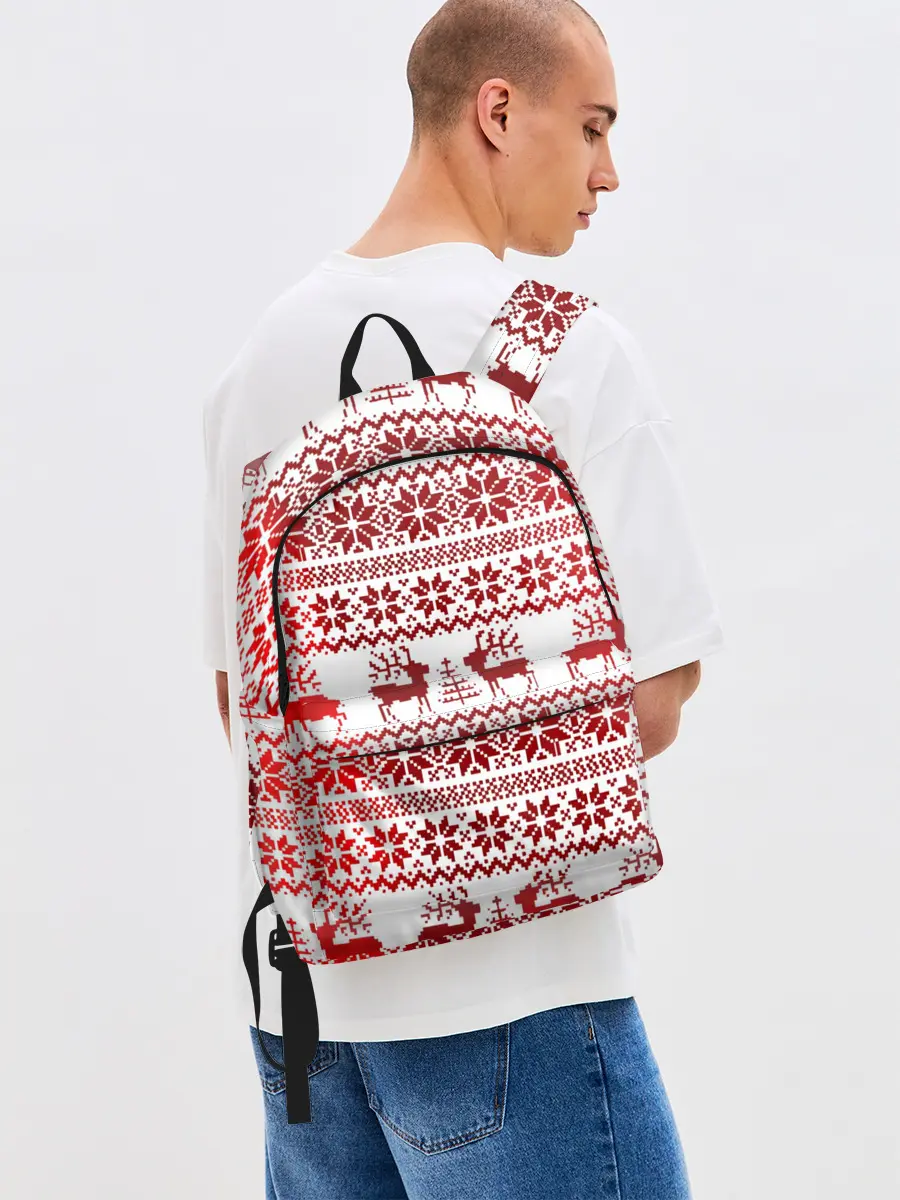 Рюкзак джинсовый / Зимний лес