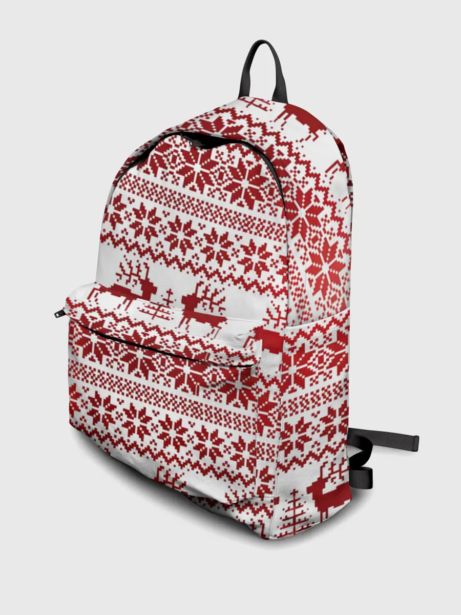 Рюкзак джинсовый / Зимний лес