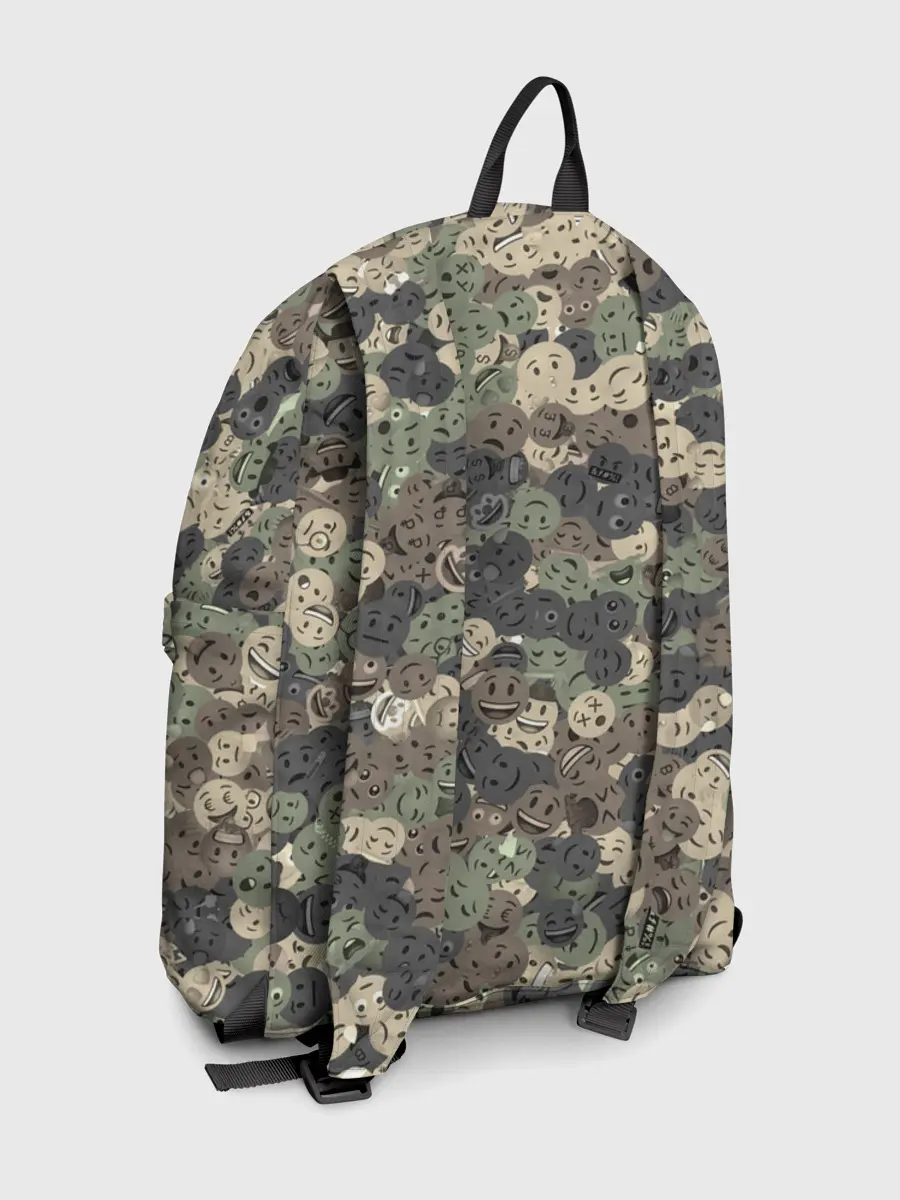 Рюкзак джинсовый / Эмодзи камуфляж