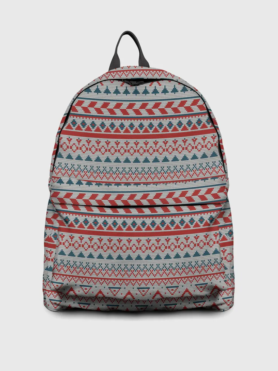 Рюкзак джинсовый / Скандинавский орнамент