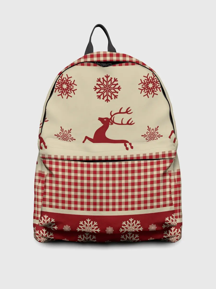 Рюкзак джинсовый / Олени