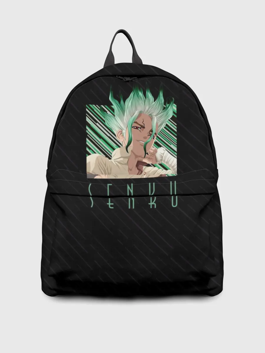 Рюкзак джинсовый / Сенку Ишигами в квадрате