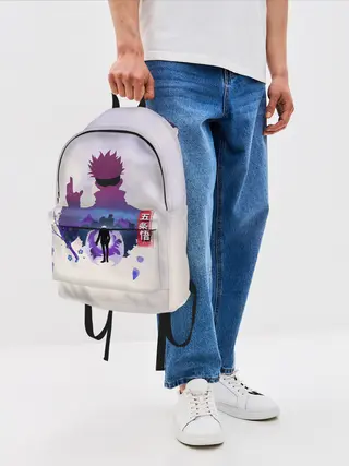 Рюкзак джинсовый / Годжо Сатору Магическая битва