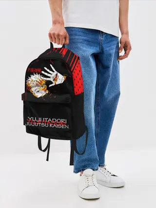 Рюкзак джинсовый / Итадори Юдзи Магическая битва