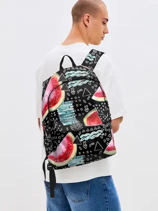 Рюкзак джинсовый / сладкий арбуз