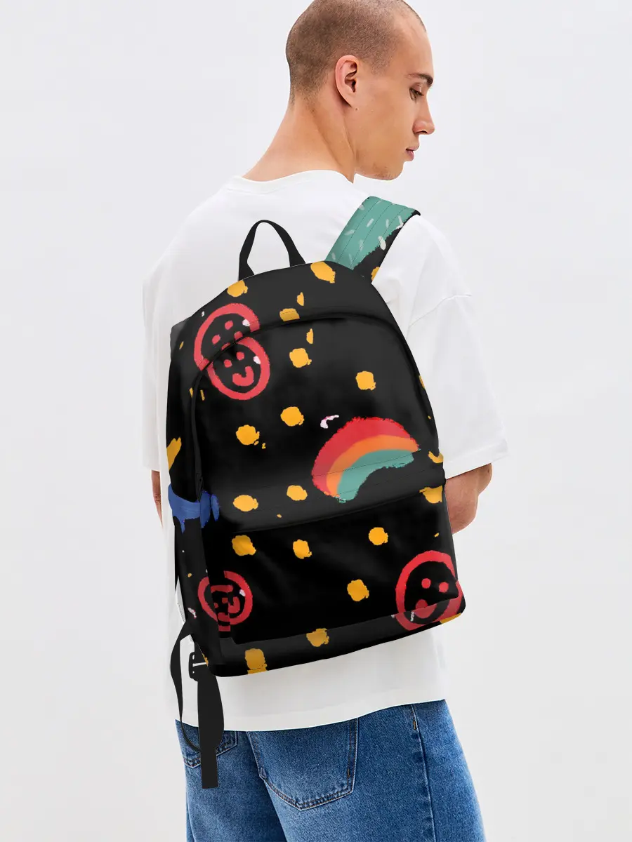 Рюкзак джинсовый / красочное детство