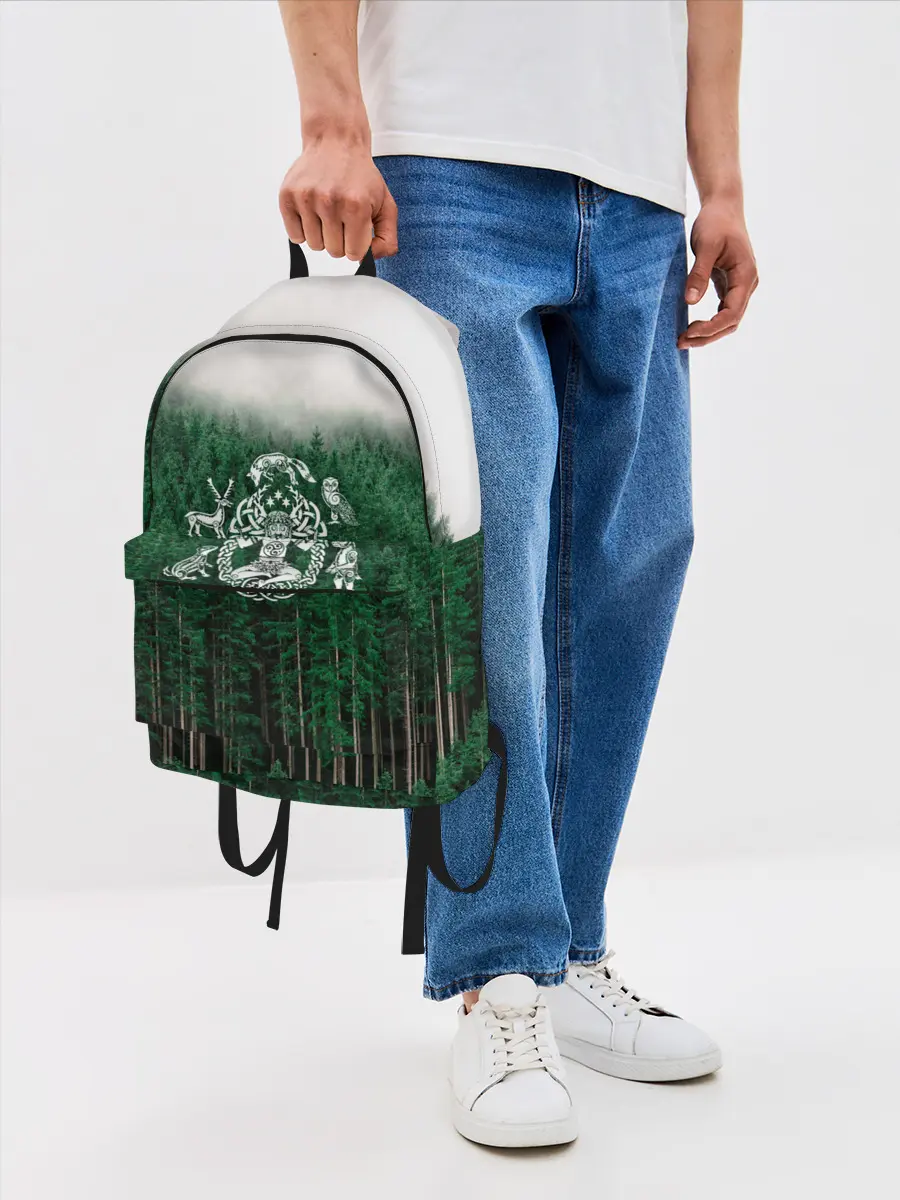 Рюкзак джинсовый / ВАНАХЕЙМ | РУНЫ | RUNES