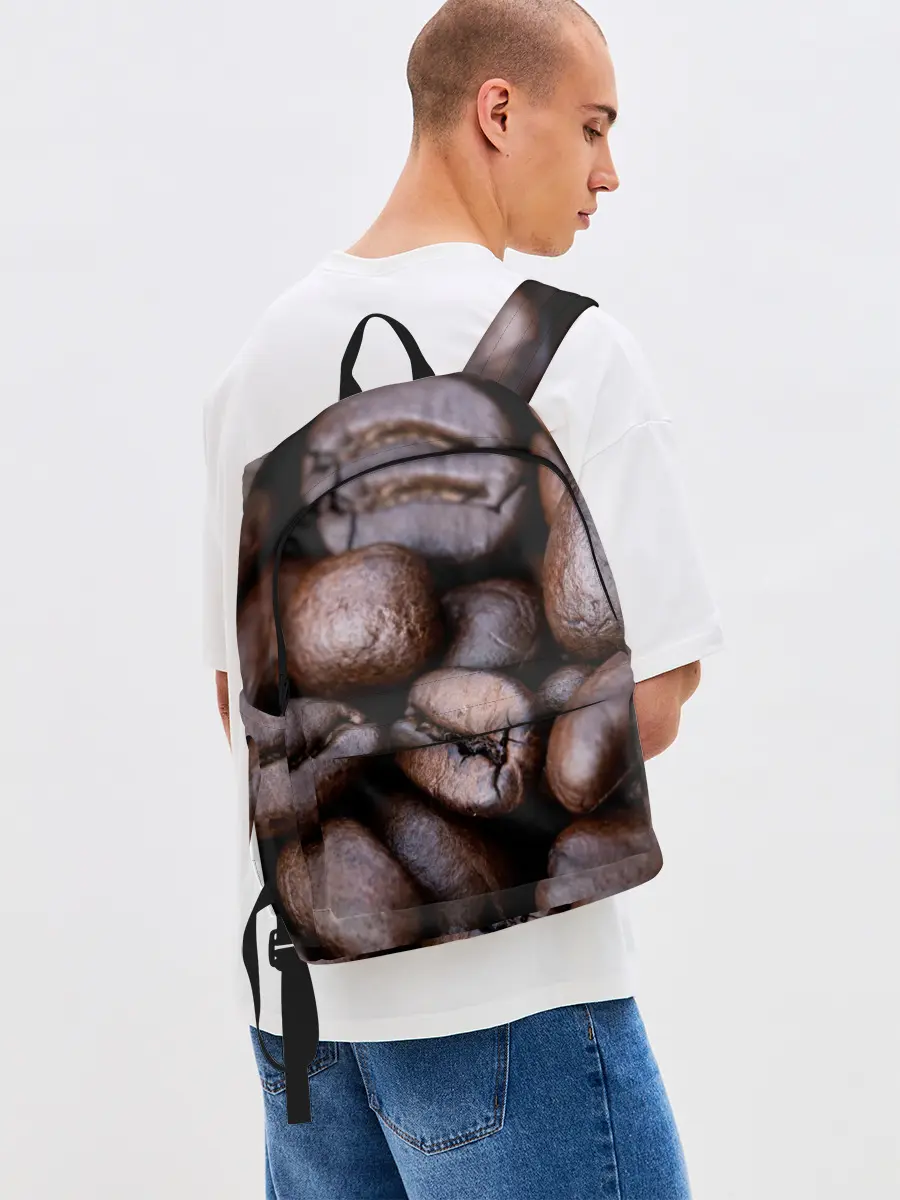 Рюкзак джинсовый / Кофейные зёрна