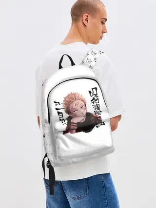 Рюкзак джинсовый / Рёмен Сукуна Магическая битва