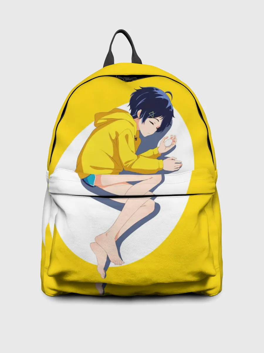 Рюкзак джинсовый / Yellow egg. Oto Ai