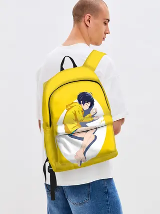 Рюкзак джинсовый / Yellow egg. Oto Ai