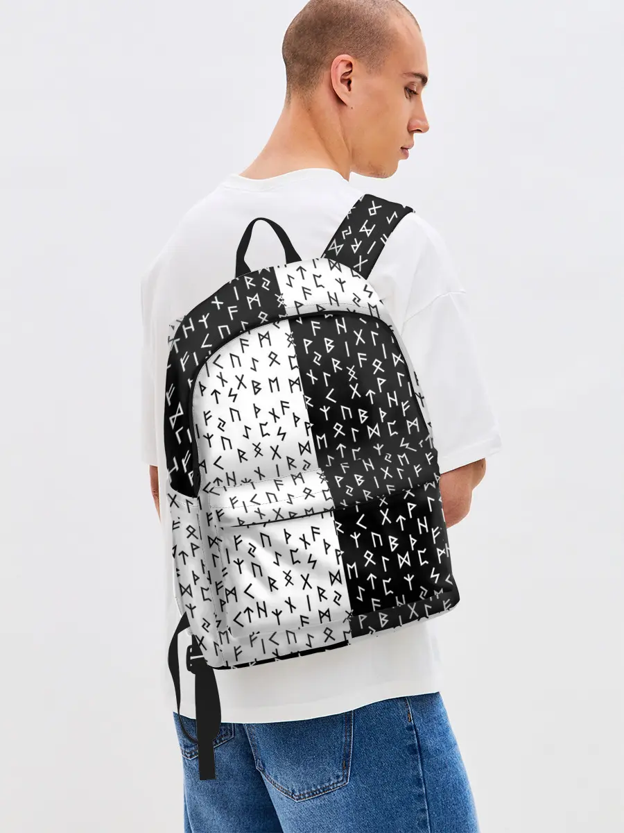 Рюкзак джинсовый / Руны