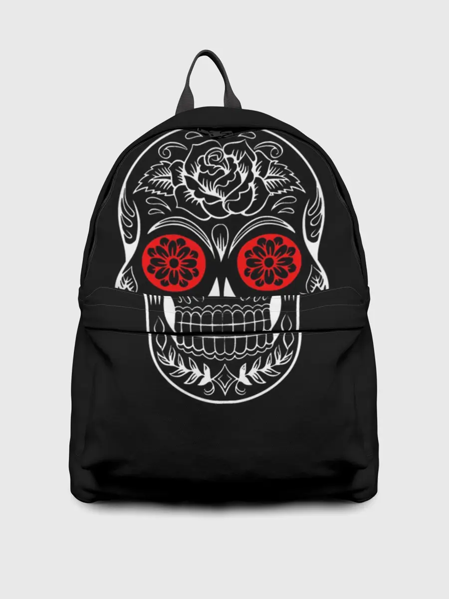 Рюкзак джинсовый / Red White Skull - Череп