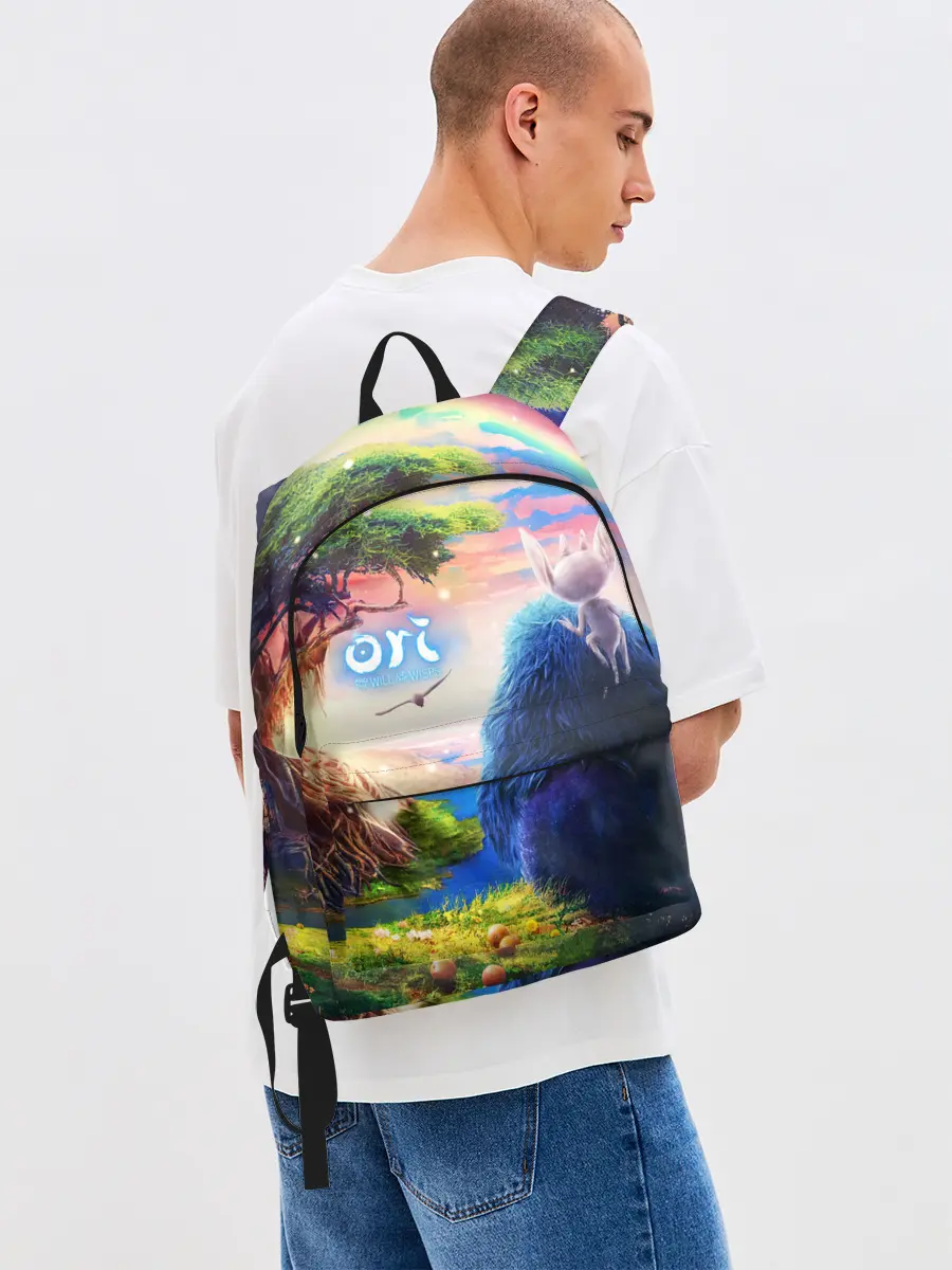 Рюкзак джинсовый / Ори и Блуждающие огоньки | Ori