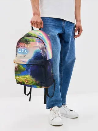 Рюкзак джинсовый / Ори и Блуждающие огоньки | Ori