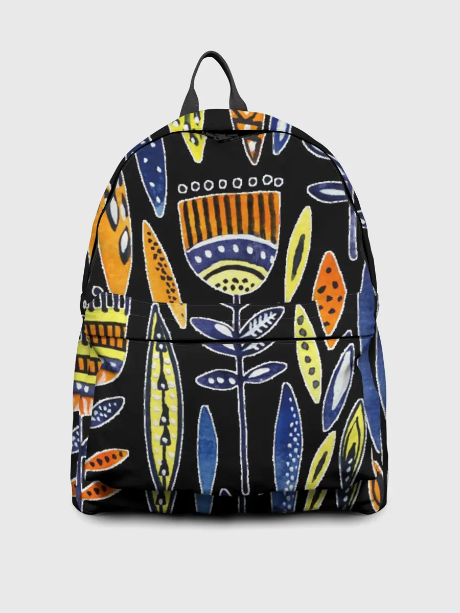 Рюкзак джинсовый / вечные цветы фараона