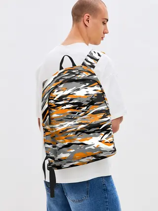 Рюкзак джинсовый / Тигровый камуфляж