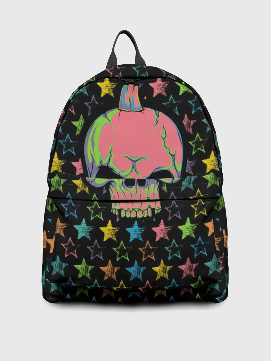 Рюкзак джинсовый / Звездный череп