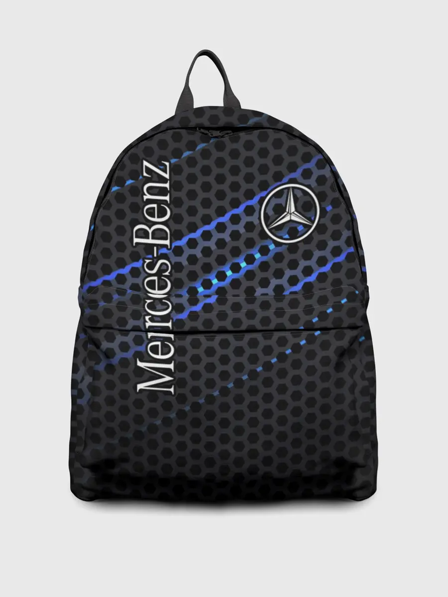 Рюкзак джинсовый / MERCEDES LOGO NEON