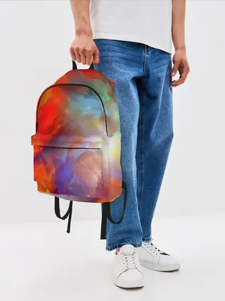 Рюкзак джинсовый / Сине-желтое небо