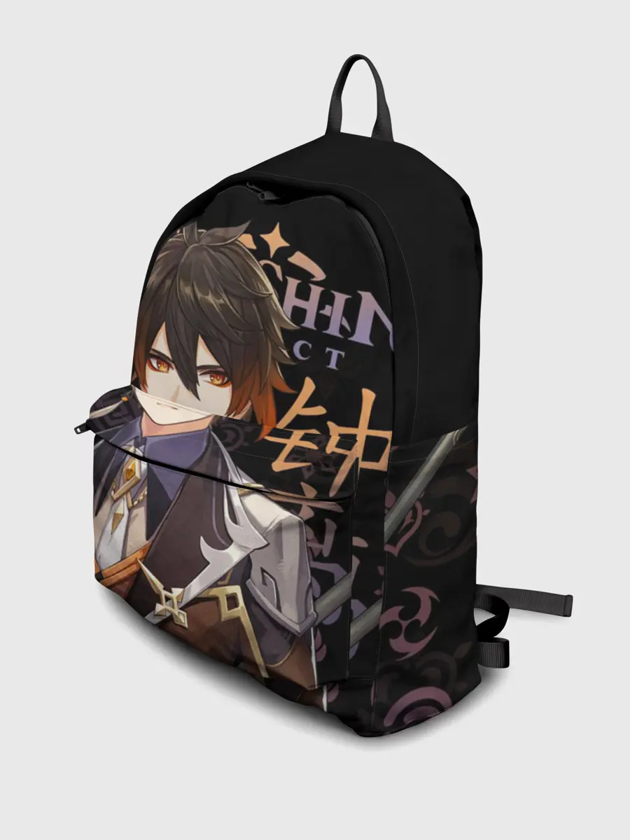 Рюкзак джинсовый / Чжун Ли, Genshin Impact