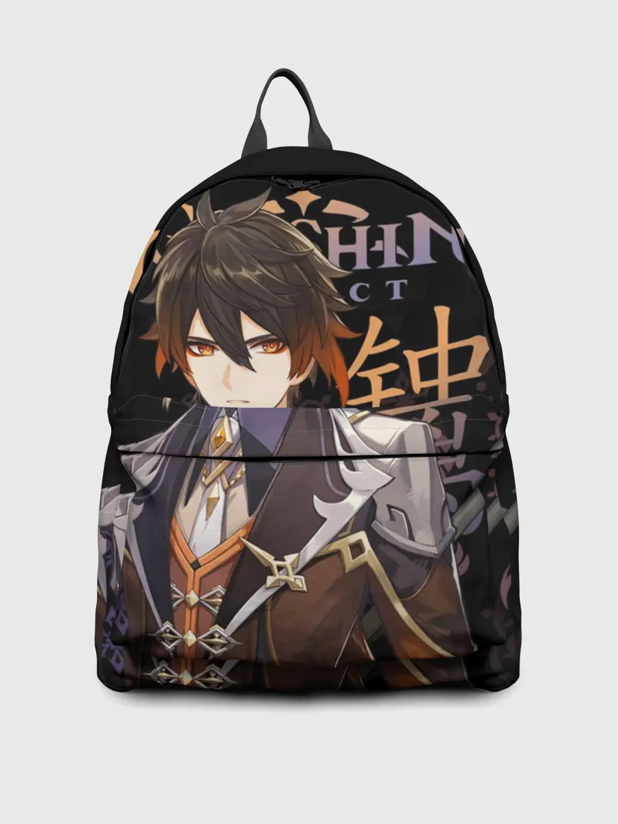 Рюкзак джинсовый / Чжун Ли, Genshin Impact