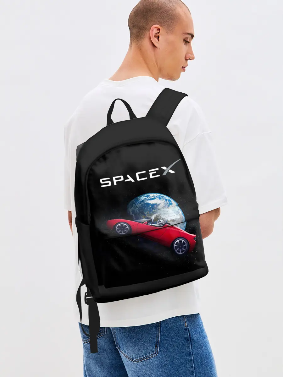 Рюкзак джинсовый / Space X Zero gravity car