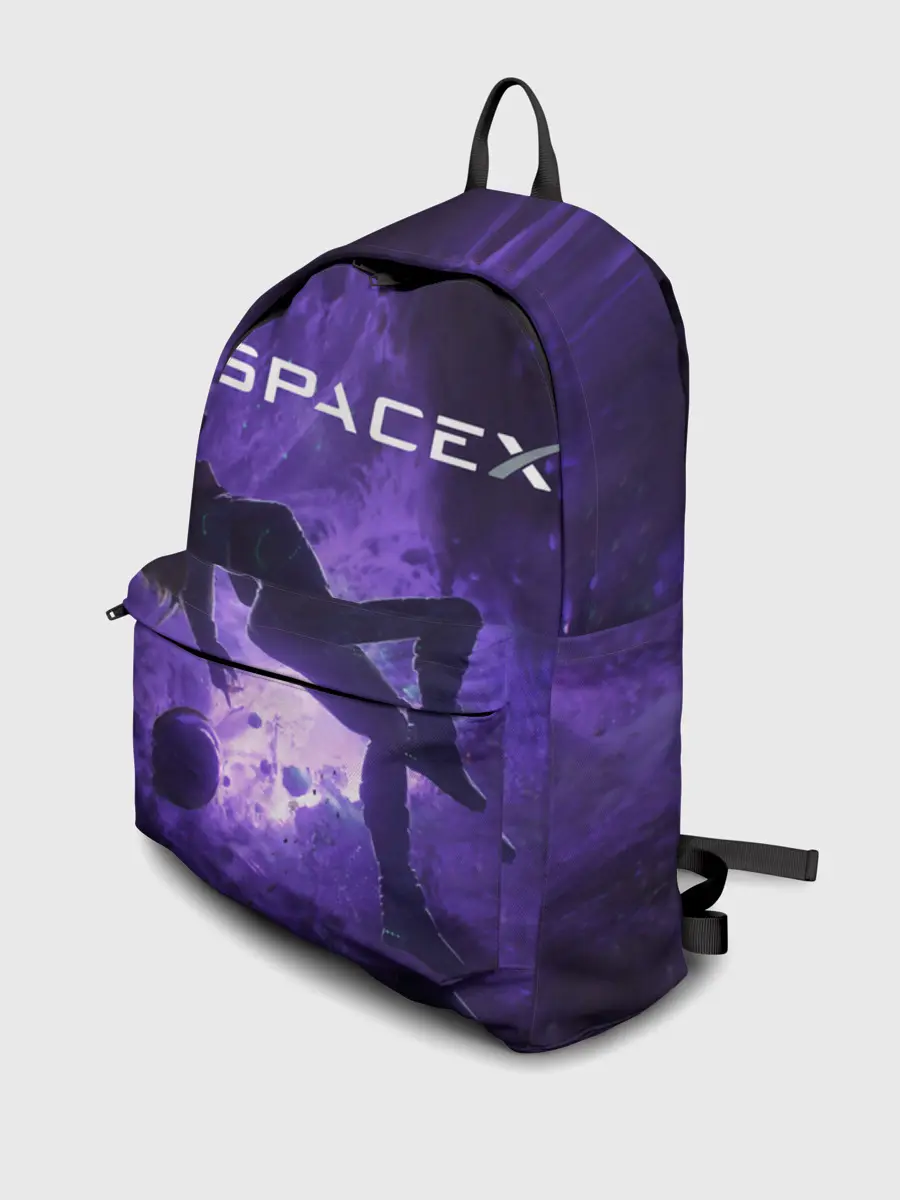 Рюкзак джинсовый / Space X Girl in zero gravity