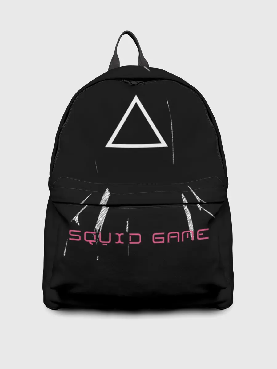 Рюкзак джинсовый / Игра в кальмара треугольник