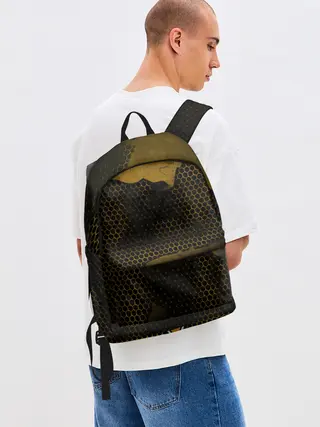 Рюкзак джинсовый / Pittsburgh Penguins на спине