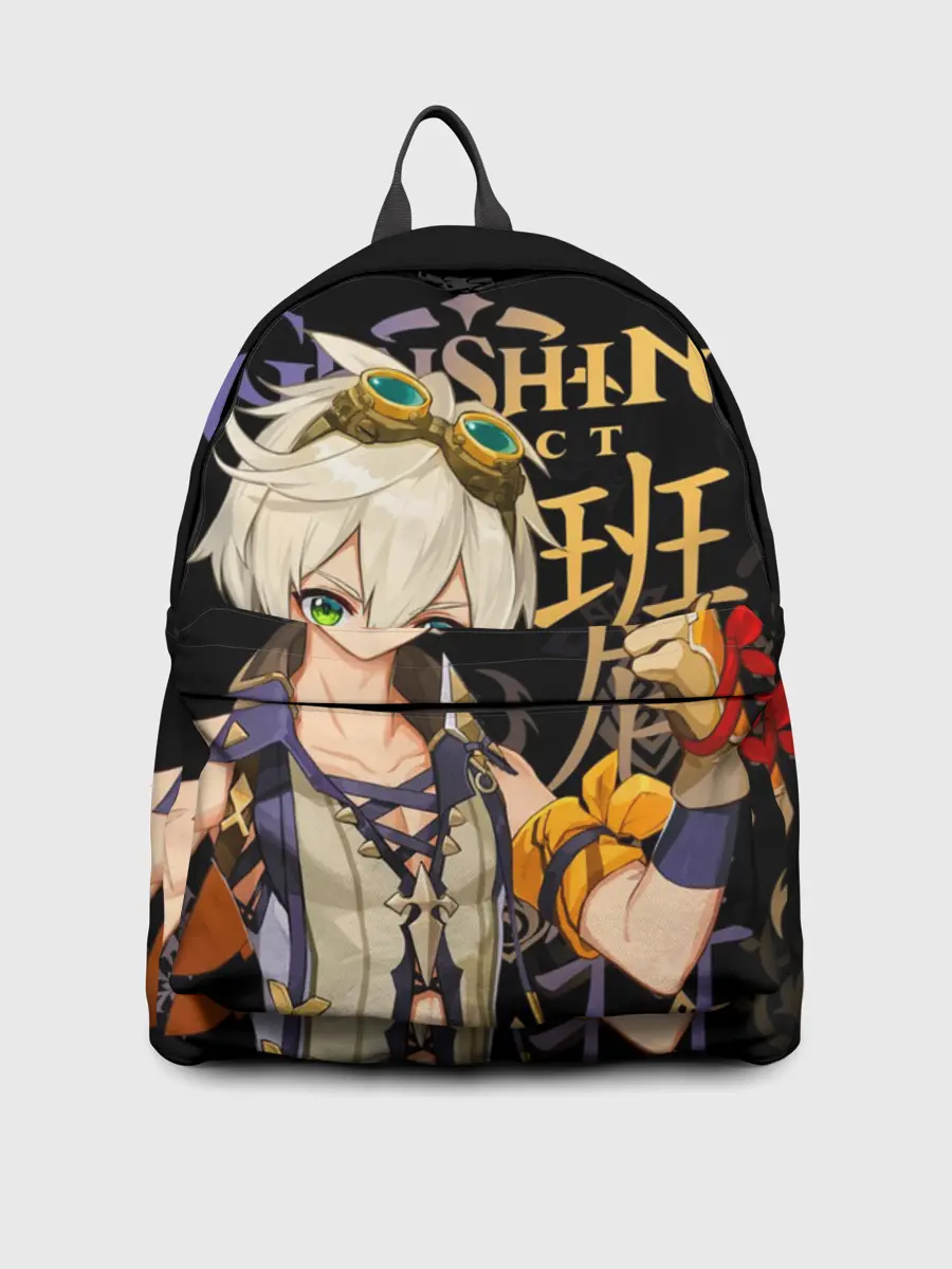 Рюкзак джинсовый / Беннет / Genshin Impact