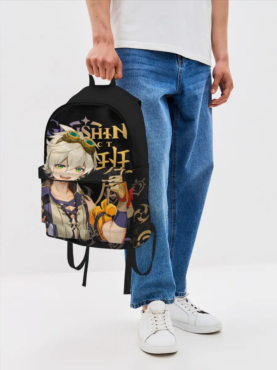 Рюкзак джинсовый / Беннет / Genshin Impact