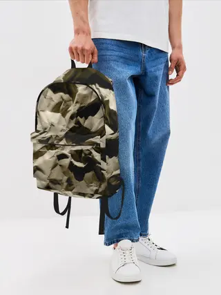 Рюкзак джинсовый / Мягкая мятая бумага