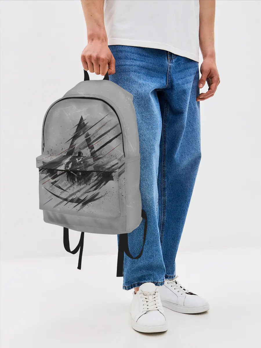 Рюкзак джинсовый / Знак Ассасинов