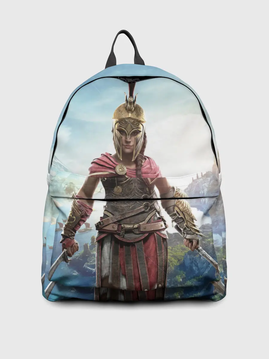 Рюкзак джинсовый / Воинственная Кассандра