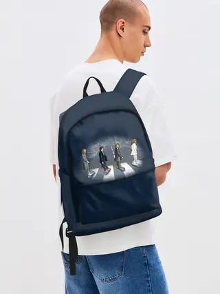 Рюкзак джинсовый / Битлы на переходе