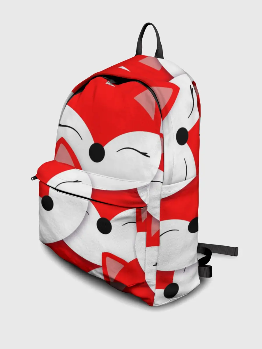 Рюкзак джинсовый / Лисёнок принт