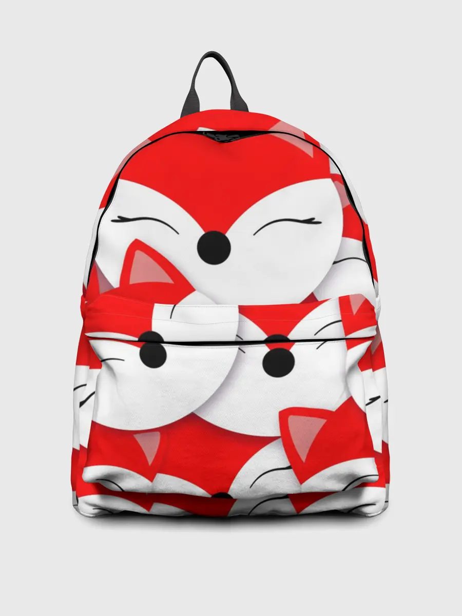 Рюкзак джинсовый / Лисёнок принт