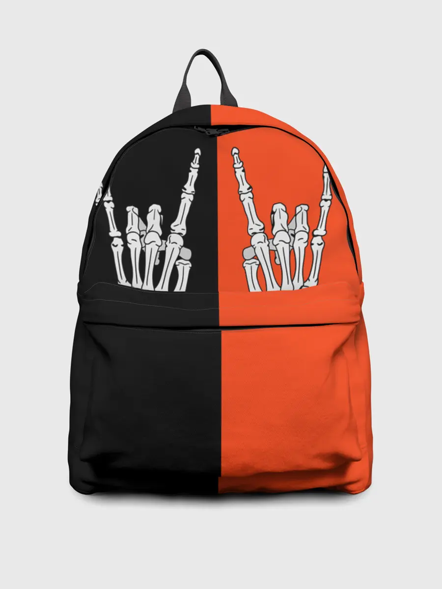 Рюкзак джинсовый / Ладошки скелета