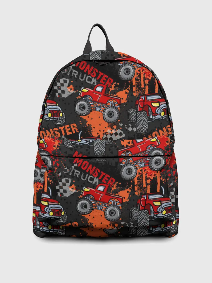 Рюкзак джинсовый / MONSTER TRUCK RED